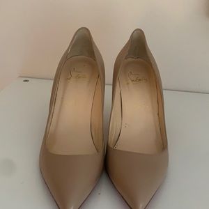 New Christian Louboutin nude 85mm heels